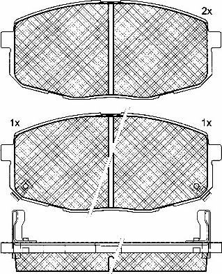 BSF 10822 - Тормозные колодки, дисковые, комплект autospares.lv