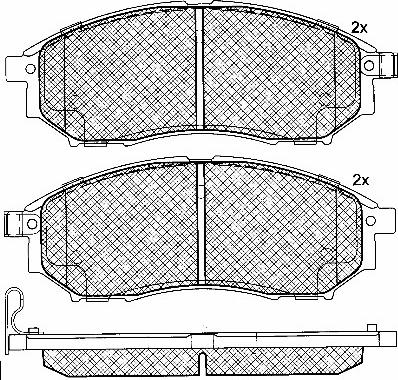 Magneti Marelli 323700038700 - Тормозные колодки, дисковые, комплект autospares.lv