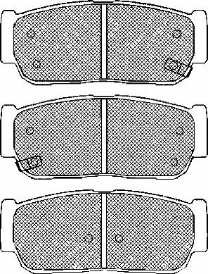 BSF 10876 - Тормозные колодки, дисковые, комплект autospares.lv