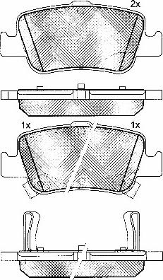 BSF 10871 - Тормозные колодки, дисковые, комплект autospares.lv