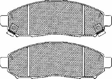 BSF 10878 - Тормозные колодки, дисковые, комплект autospares.lv