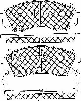 BSF 10873 - Тормозные колодки, дисковые, комплект autospares.lv