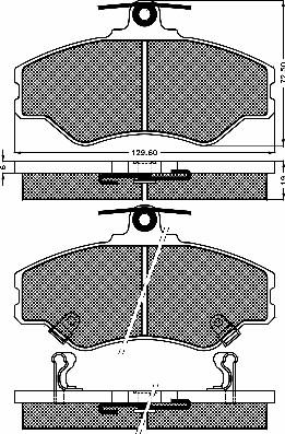 BSF 10390 - Тормозные колодки, дисковые, комплект autospares.lv