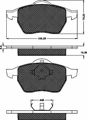 BSF 10340 - Тормозные колодки, дисковые, комплект autospares.lv