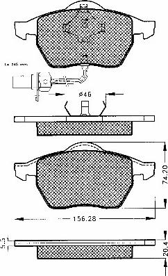 BSF 10341 - Тормозные колодки, дисковые, комплект autospares.lv