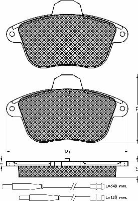 BSF 10348 - Тормозные колодки, дисковые, комплект autospares.lv