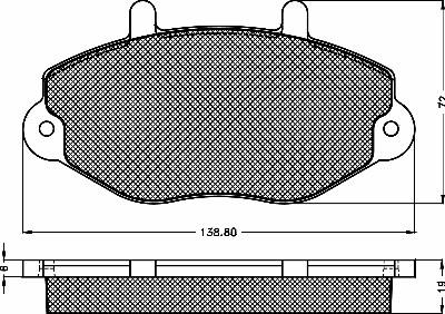 BSF 10343 - Тормозные колодки, дисковые, комплект autospares.lv