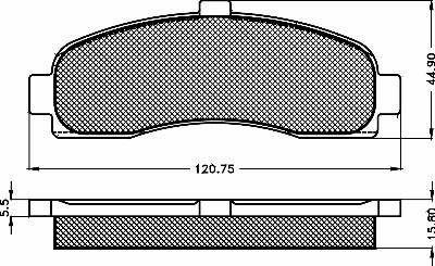 BSF 10364 - Тормозные колодки, дисковые, комплект autospares.lv