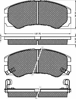 BSF 10362 - Тормозные колодки, дисковые, комплект autospares.lv