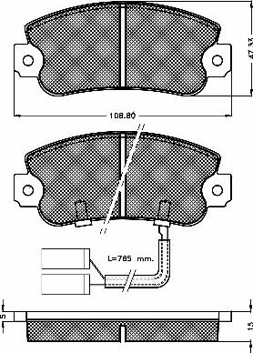 BSF 10318 - Тормозные колодки, дисковые, комплект autospares.lv