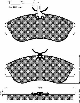 BSF 10389 - Тормозные колодки, дисковые, комплект autospares.lv