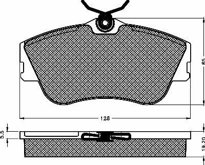 BSF 10384 - Тормозные колодки, дисковые, комплект autospares.lv