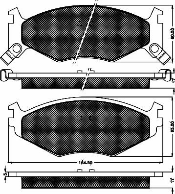 BSF 10385 - Тормозные колодки, дисковые, комплект autospares.lv