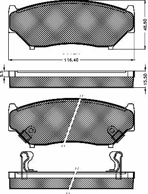 BSF 10335 - Тормозные колодки, дисковые, комплект autospares.lv