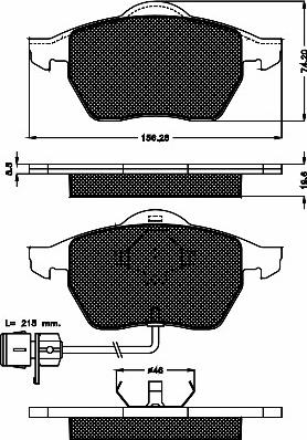 BSF 10338 - Тормозные колодки, дисковые, комплект autospares.lv