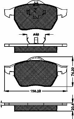 BSF 10337 - Тормозные колодки, дисковые, комплект autospares.lv
