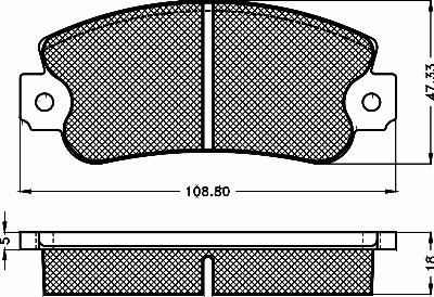 BSF 10326 - Тормозные колодки, дисковые, комплект autospares.lv