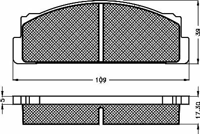 BSF 10321 - Тормозные колодки, дисковые, комплект autospares.lv