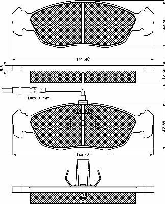 BSF 10379 - Тормозные колодки, дисковые, комплект autospares.lv
