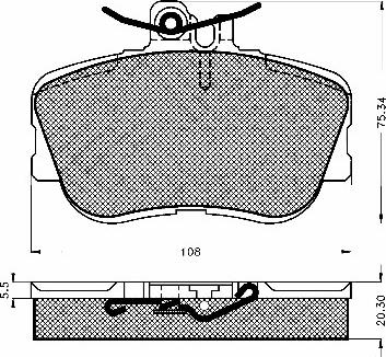 BSF 10375 - Тормозные колодки, дисковые, комплект autospares.lv