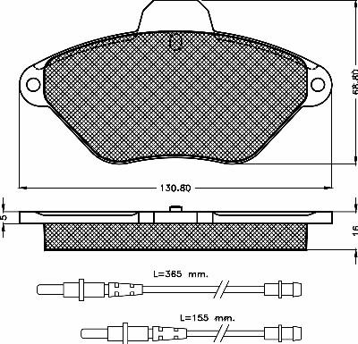 BSF 10371 - Тормозные колодки, дисковые, комплект autospares.lv