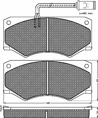 HELLA T0045 - Тормозные колодки, дисковые, комплект autospares.lv