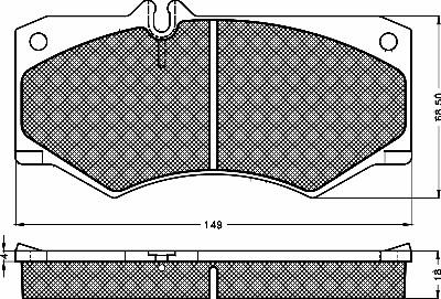 BSF 10298 - Тормозные колодки, дисковые, комплект autospares.lv