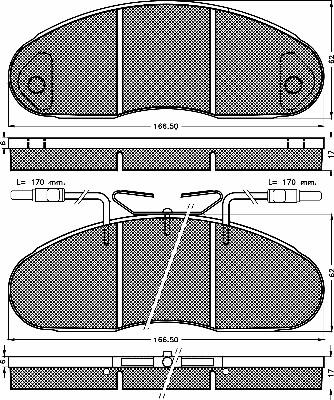 BSF 10297 - Тормозные колодки, дисковые, комплект autospares.lv