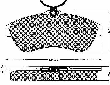 BSF 10240 - Тормозные колодки, дисковые, комплект autospares.lv