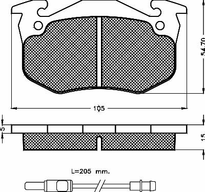 BSF 10241 - Тормозные колодки, дисковые, комплект autospares.lv