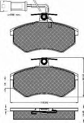 FTE BL1175B4 - Тормозные колодки, дисковые, комплект autospares.lv