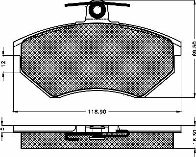 BSF 10254 - Тормозные колодки, дисковые, комплект autospares.lv