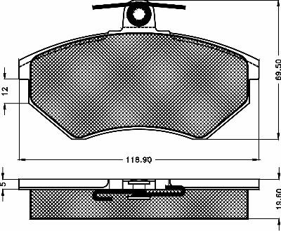 BSF 10256 - Тормозные колодки, дисковые, комплект autospares.lv