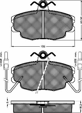 BSF 10250 - Тормозные колодки, дисковые, комплект autospares.lv