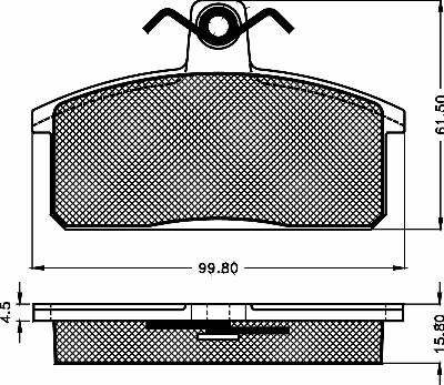 BSF 10264 - Тормозные колодки, дисковые, комплект autospares.lv