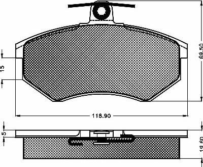 BSF 10260 - Тормозные колодки, дисковые, комплект autospares.lv