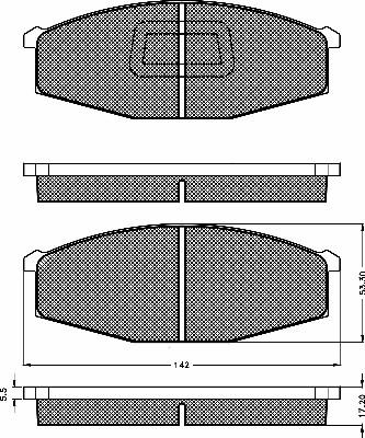 BSF 10262 - Тормозные колодки, дисковые, комплект autospares.lv