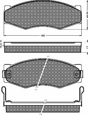 BSF 10205 - Тормозные колодки, дисковые, комплект autospares.lv