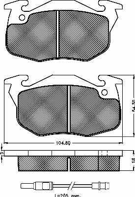 BSF 10200 - Тормозные колодки, дисковые, комплект autospares.lv