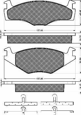 BSF 10214 - Тормозные колодки, дисковые, комплект autospares.lv