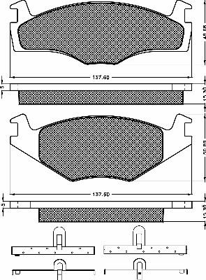 Automotor France PBP4037 - Тормозные колодки, дисковые, комплект autospares.lv