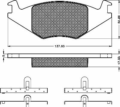 BSF 10213 - Тормозные колодки, дисковые, комплект autospares.lv