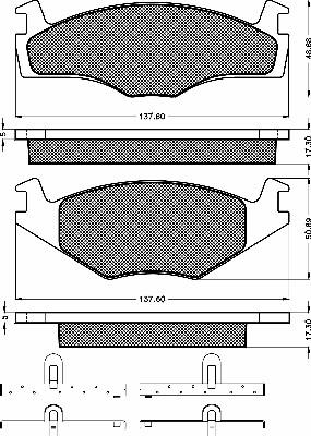 BSF 10212 - Тормозные колодки, дисковые, комплект autospares.lv