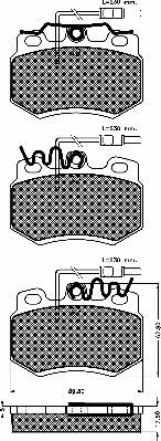 BSF 10217 - Тормозные колодки, дисковые, комплект autospares.lv