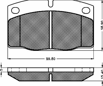 BSF 10280 - Тормозные колодки, дисковые, комплект autospares.lv