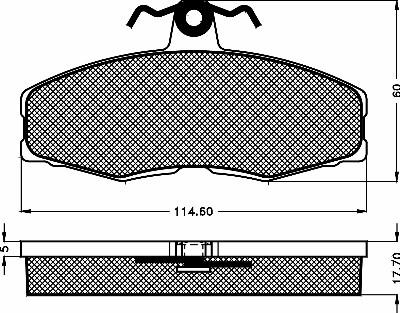 BSF 10228 - Тормозные колодки, дисковые, комплект autospares.lv