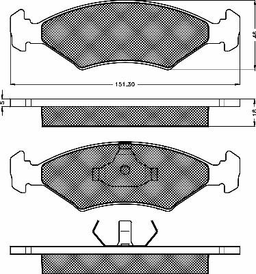 BSF 10274 - Тормозные колодки, дисковые, комплект autospares.lv