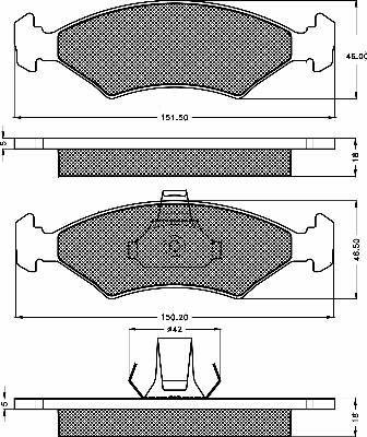 BSF 10276 - Тормозные колодки, дисковые, комплект autospares.lv