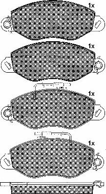 BSF 10796 - Тормозные колодки, дисковые, комплект autospares.lv