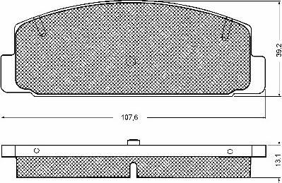 BSF 10746 - Тормозные колодки, дисковые, комплект autospares.lv